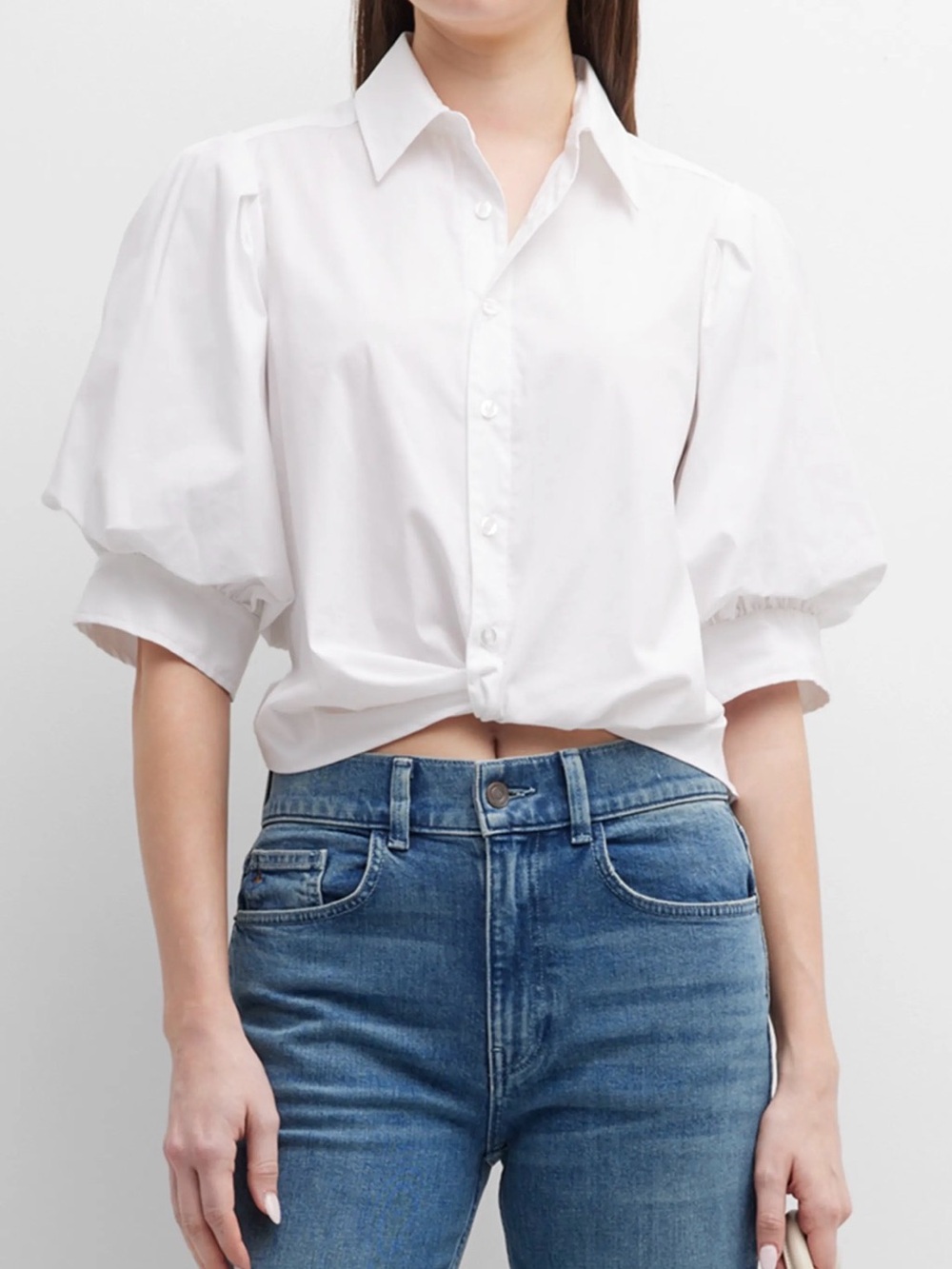 Finley
Bomba Button-Down Twist-Front Poplin Shirt - Picture 2 of 10